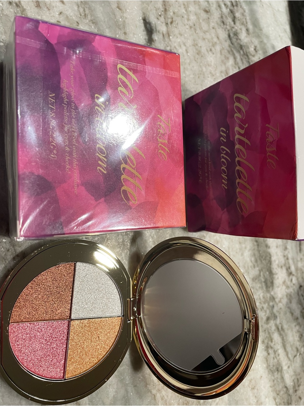 Tartelette In Bloom Shimmer Quad Eyeshadow - Pink/Gold/Rose